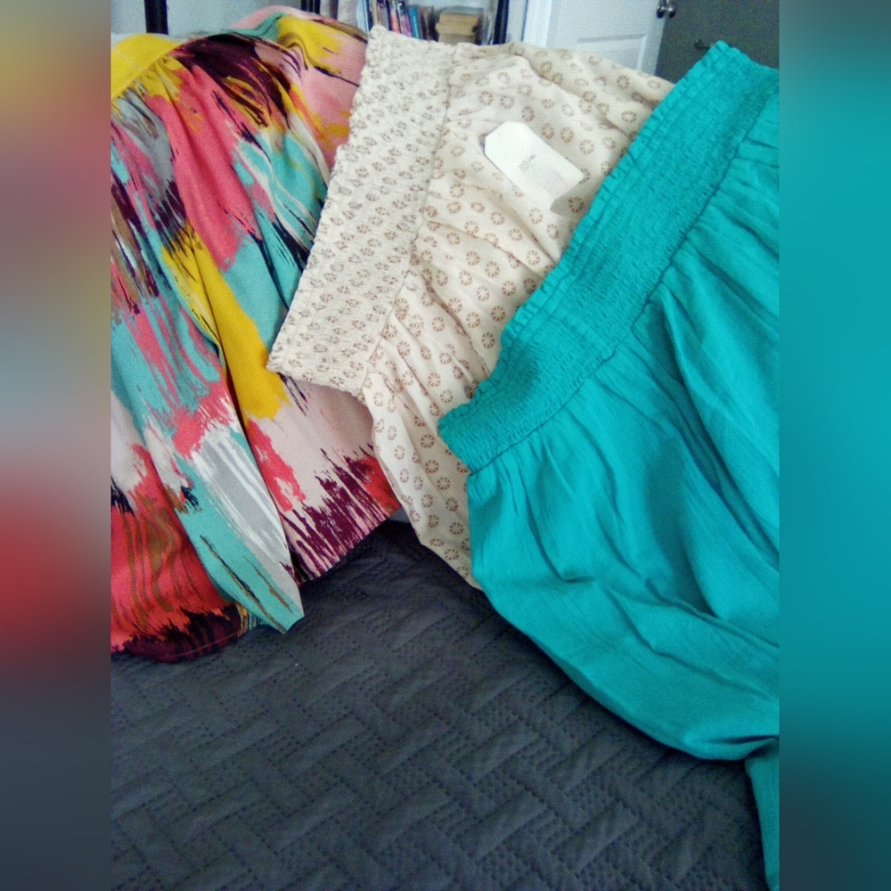 Three Faded Glory boho skirts size Large